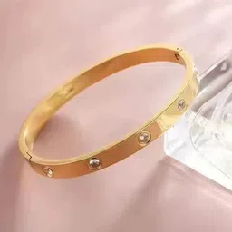 Krelin Gold-Plated Crystals Studded Bangle-Style Bracelet-picture-36