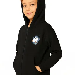 3Colors Boys Printed Hooded Sweatshirt image 3