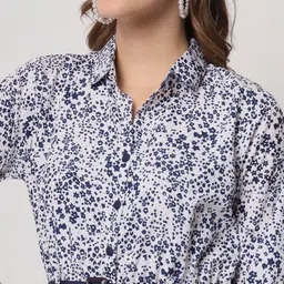 ZWERLON Floral Print A-Line Midi Dress image 2