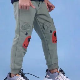 Nino Togs Boys Printed Cotton Relaxed-Fit Mid-Rise Joggers image 2