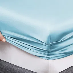 San Marino Blue 350 TC Fitted King Bedsheet Set- 1.82 m x 1.98 m image 3