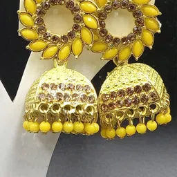 TISHUL JEWELS Classic Jhumkas Earrings-image-41