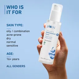 Plum 3% Niacinamide Alcohol-Free Toner With Rice Water To Reduce Pores & Blemishes - 150ml image 5