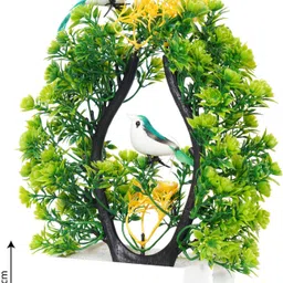 youlite Artificial Plants With Bird & Light For Room , Home, Bedroom, House & Wedding. Bonsai Wild Artificial Plant with Pot image 4