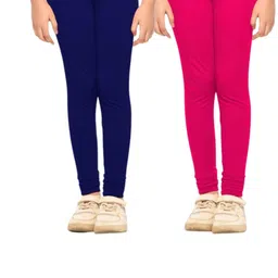 Tik Tok WEARS Girls Pink Churidar Length Leggings-picture-10