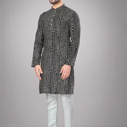 JUGG JUGG JEEYO Bandhani Printed Straight Kurta & Pyjamas image 4
