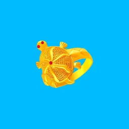 Dynamic Retail Global Unisex Gold Ring image 2