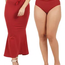 FEMULA Fishcut Saree Shapewear With Hipster Brief-image-8