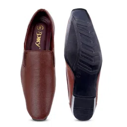 Bxxy Men Round Toe Leather Formal Slip-On Shoes image 4