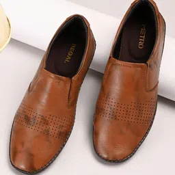 Regal Men Perforations Leather Casual Comfort Loafers-picture-14