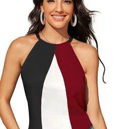 DressBerry Women Colourblocked Top image 2