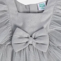 MINI KLUB Girls Flutter Sleeve Fit & Flare Dress image 3