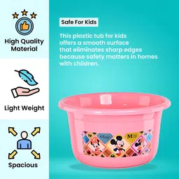 Aura White & Pink 3 piece Abstract Plastic Bath Accessories Set image 3