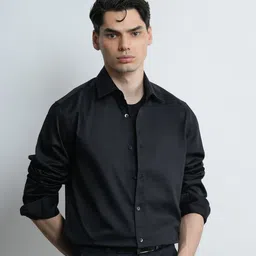 COVE AND LANE Cotton Satin Classic Casual Shirt-picture-18