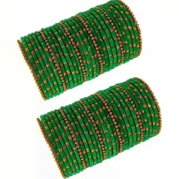 zsp Green Glass Artificial Stones Bangle-picture-42