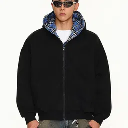 Mast & Harbour Men Colourblocked Hooded Sweatshirt image 4
