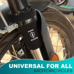 oberoi's traders Motorcycle Front Shocker Fork Seal Covers | Protect & Extend Suspension Life Bike Crash Guard image 3