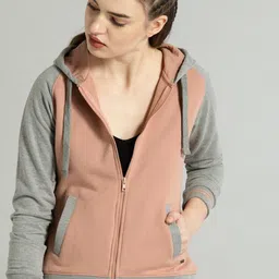 roadster Women Full Sleeve Color Block Hooded Sweatshirt-picture-23