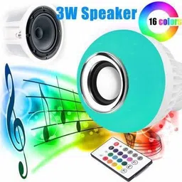 NKL Smart Bulb with Wireless Remote for HomRGB Smart LED Bulb Bluetooth e, Living Room, Bedroom Bulb Bluetooth Speaker Wireless Music Playing Light Lamp 20 W Bluetooth Speaker Speaker Mod image 5