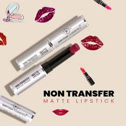 SHRYOAN Non-Transfer Waterproof Smudge-Proof Matte Lipstick - Shade SH01 image 5