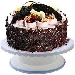 trending products villa Cake Decorating Revolving Turntable Round Rotating Revolving Cake Sugarcraft Turntable Decorating Stand Platform Cake Table Plastic Cake Server-picture-17