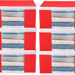 CHAMPARAN Closet Organizer / Saree Bags For Wardrobe Organizer Clothes Premium Clothes Cotton Laundry Bag-picture-38