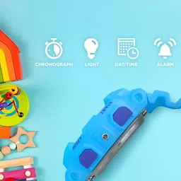 CARLINGTON Junior Kids Printed Digital Multi Function Watch Junior 9121 Blue image 5