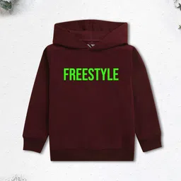 NUSYL Boys Printed Hooded Sweatshirt-image-5