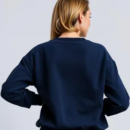 SALUJA FABRICS Women Typography Printed Long Sleeves Sweatshirt image 5