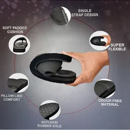 DR Sttep Men Striped Thong Flip-Flops image 2