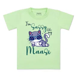 Arvesa Kids Typography Printed Applique T-shirt-picture-30