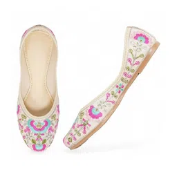 Anouk Women Embroidered Mojaris Flats image 2
