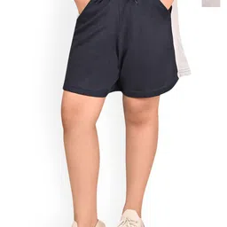 BAESD Girls Pack Of 2 Cotton Solid Regular Bermuda Shorts image 1