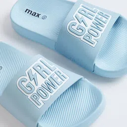 max Girls Printed Sliders image 3