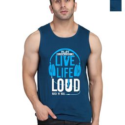 SLOWLORIS Men Pack Of 2 Typography Printed Round Neck Cotton Slim Fit T-Shirts-image-10