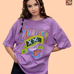 Dreambe Women 2 Printed Extended Sleeves T-shirt-image-87