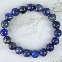 VIBESLE Unisex Blue Crystals Beaded Elasticated Bracelet-picture-26