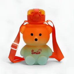 Bonhomie Orange & Green Colourblocked Water Bottle 580 ml-picture-40