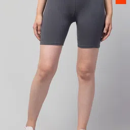 Attire Zone Women Pack Of 2 Skinny Fit Low-Rise Running Sports Shorts-picture-26