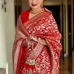 YAMUNE Woven Design Zari Art Silk Banarasi Saree image 2