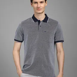 Louis Philippe Men Printed Polo Collar Pockets T-shirt-picture-36