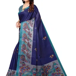 Lookmark Ethnic Motifs Art Silk Bhagalpuri Saree image 2