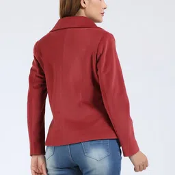 YOUNG CLUB CLASSIC Self Design Notched Lapel Overcoat image 3