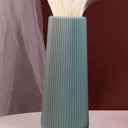 Art Street Grey Elegant Ribbed Textured Flower Vase-picture-25