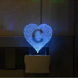 1ST TIME White & Transparent 3D Illusion LED Plug Night Lamps-picture-35