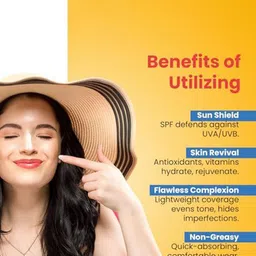 CHERISHER BB Sunscreen Face Serum Cream With SPF 50 PA + - 30 ml image 3