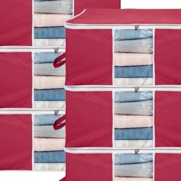 AMAK INC Maroon Fabric Wardrobe Organisers-picture-17