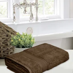 Home Fresh Brown 1 Cotton 500 GSM Bath Towel-image-12