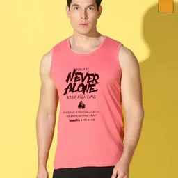 WOOSTRO Men Pack of 2 Typography Printed Round Neck Slim Fit Printed T-shirts-image-76