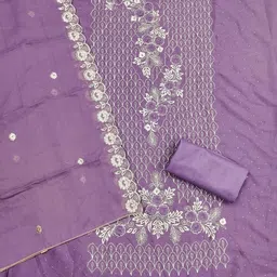 SHADOW & SAINING Ethnic Motifs Embroidered Unstitched Dress Material image 2